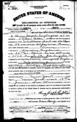 Henry Joseph Emptage naturalisation